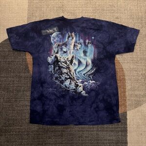 The Mountain - “Find 10 Wolves” Purple Tie-Dye Graphic T-Shirt - 3XL